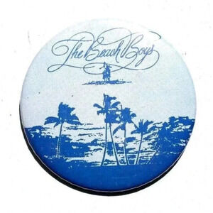 Vtg 1980sTHE BEACH BOYS (Beach Boy Freaks) Promo Fan Club Button Pin Badge #3